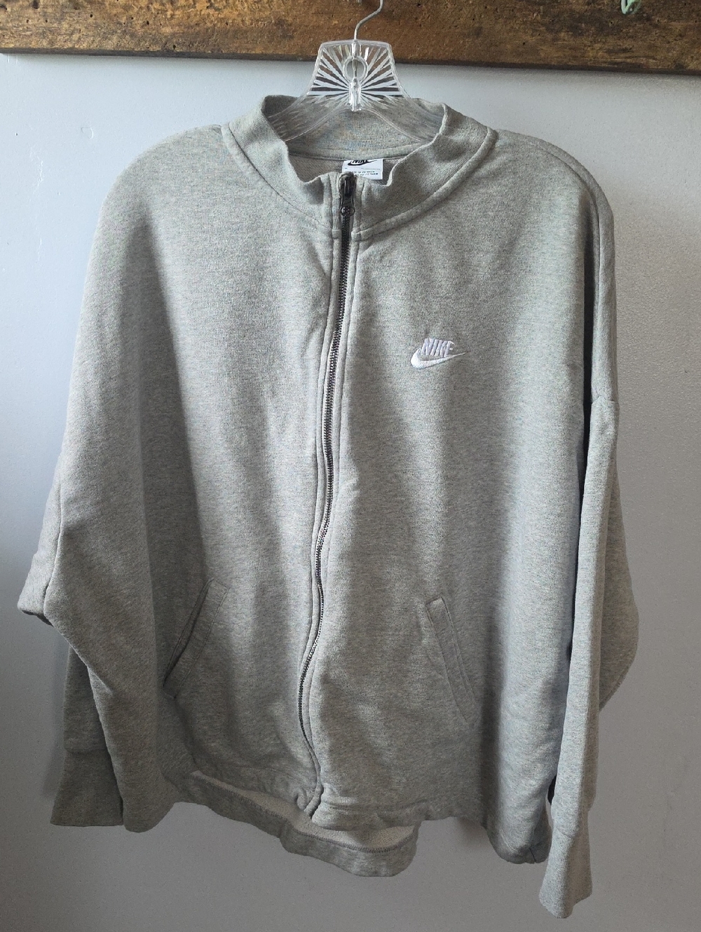 Nike Grey Full-Zip Sweatshirt Jacket